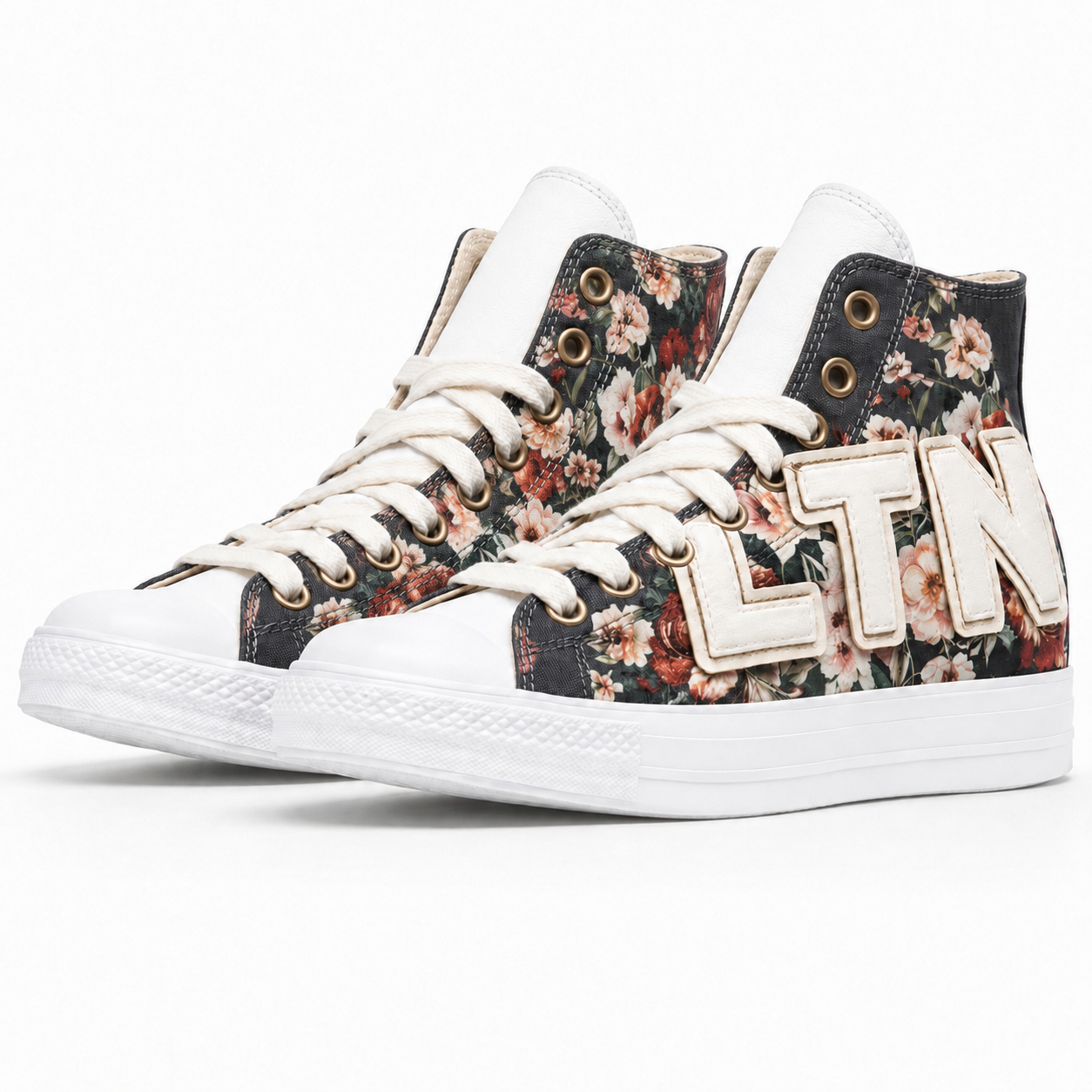 GREY LTN Floral Hightop