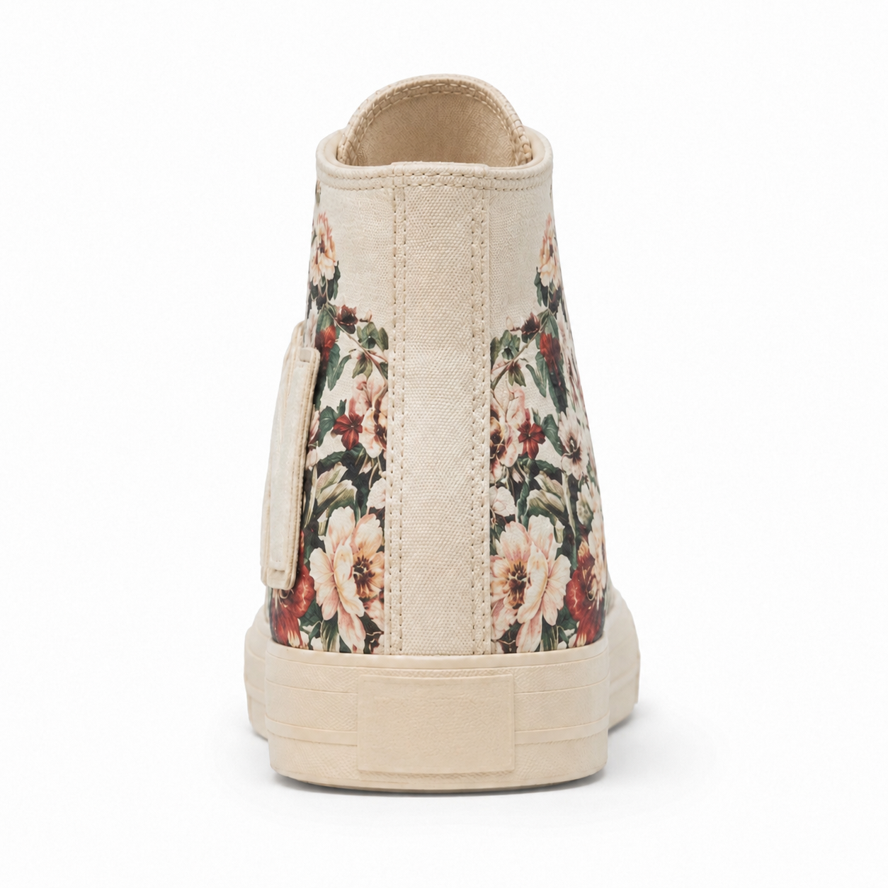 CREAM LTN Floral Hightop